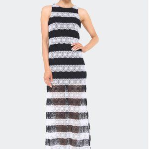 Alice + Olivia Lucia Racer Back Slit Dress